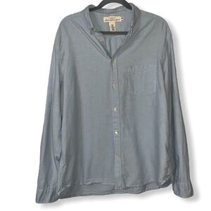 H&M L.O.G.G Jean Button Down Top